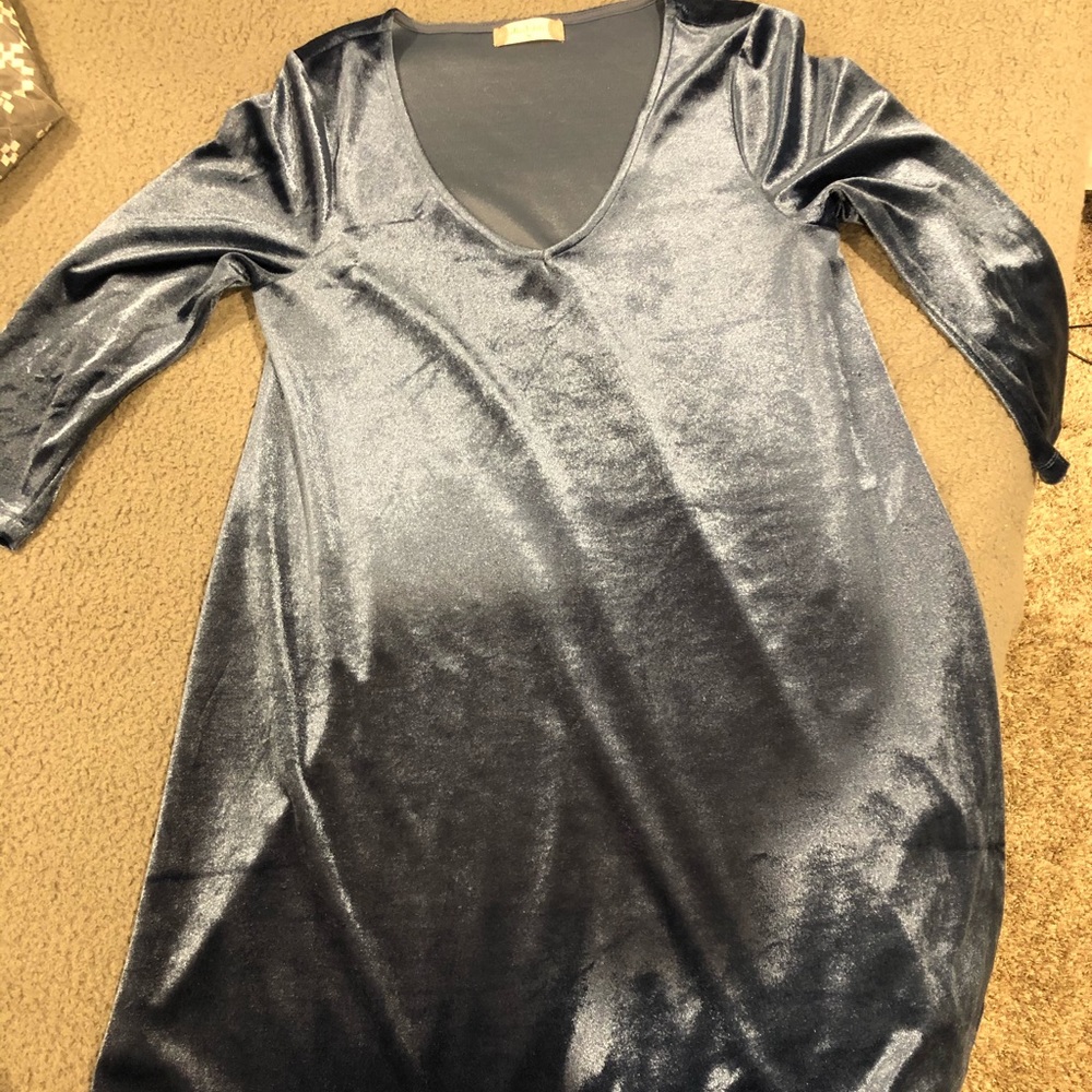 Alterd state blue velvet dress.